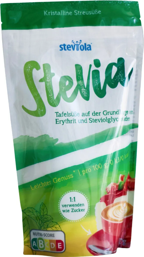 Steviola® Stevia Streusüße 300g | Zuckerersatz | kalorienfrei | 1:1 verwenden wie Zucker | vegan | 100% zuckerfrei