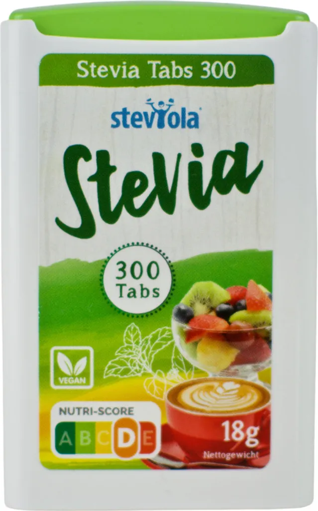 Steviola® Tabs 300 Stück | kalorienarm | Praktisch für unterwegs | vegan | zahnfreundlich | Zuckerersatz