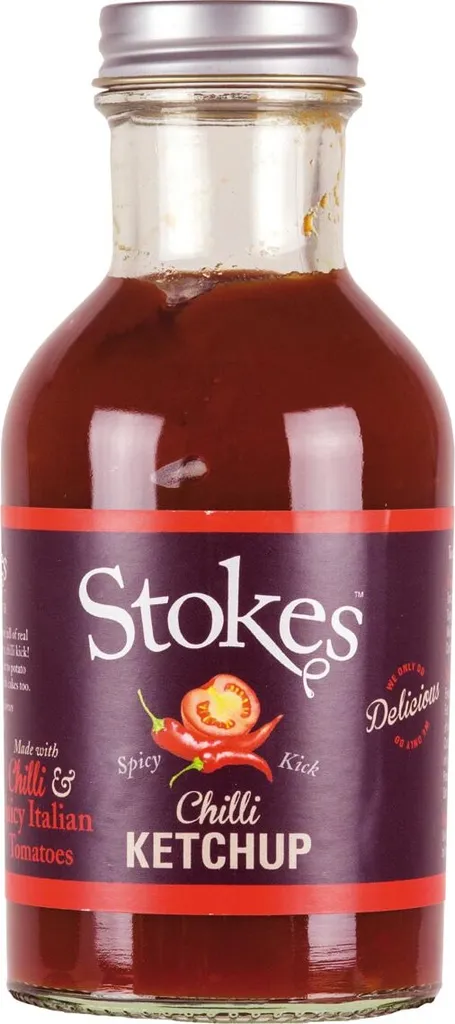 Stokes reichhaltiger und pikanter Chili Tomato Ketchup 249ml
