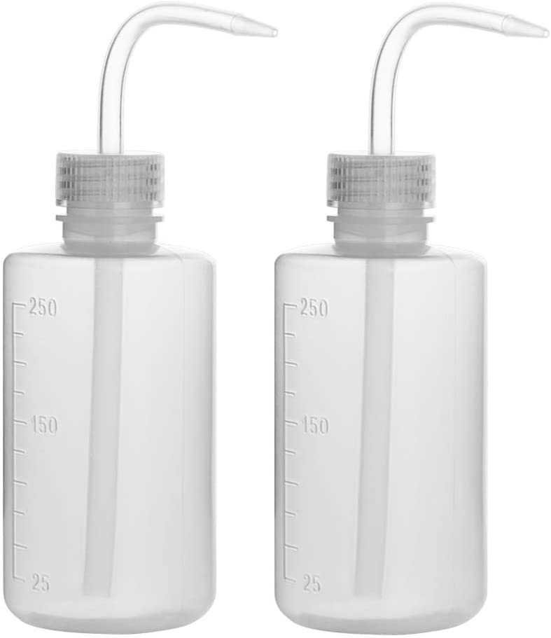 stonylab Pack of 2 250 ml Plastic Wash Bottle, 8.5 oz