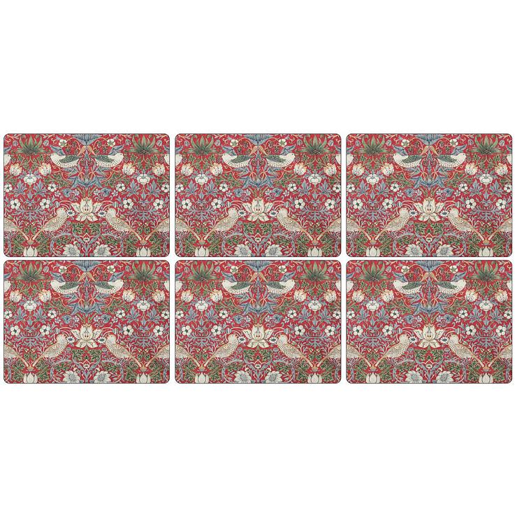 Strawberry Thief Place Mat 30 X 23Cm 6-Pack