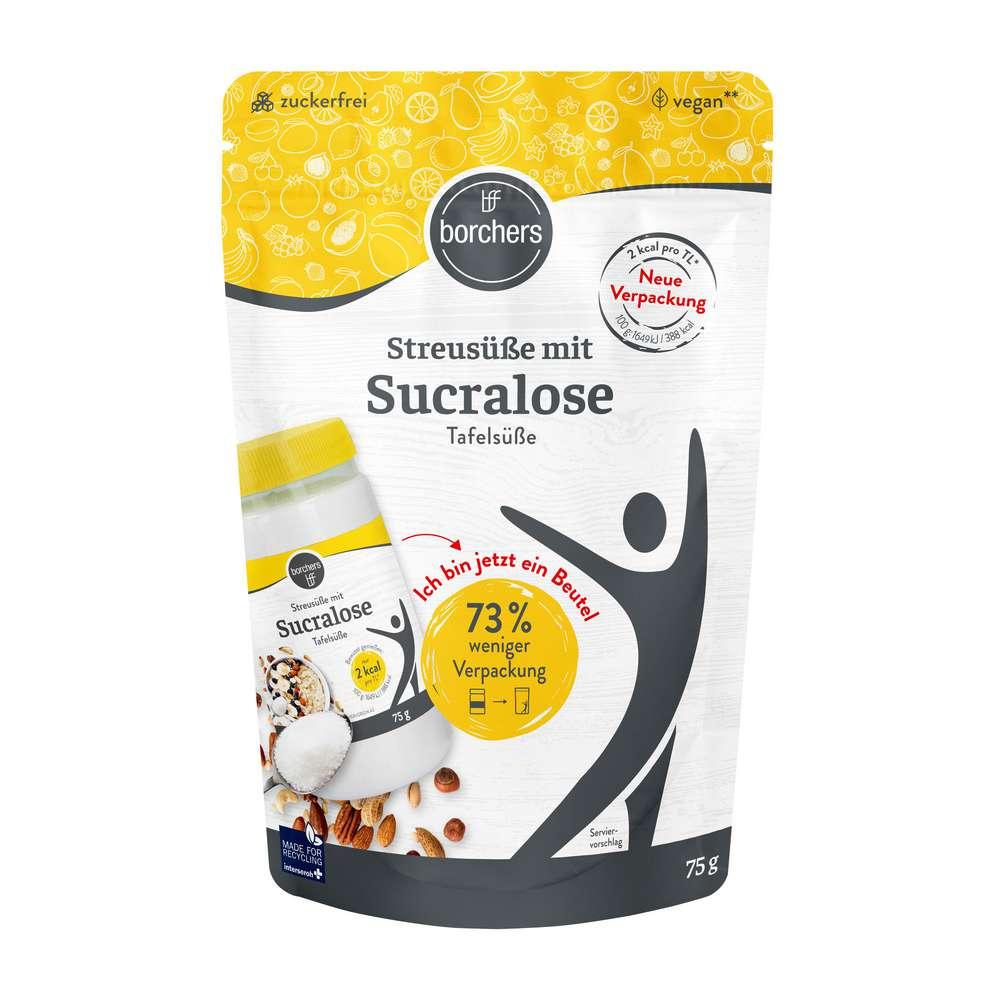 Sprinkle sweetener with sucralose