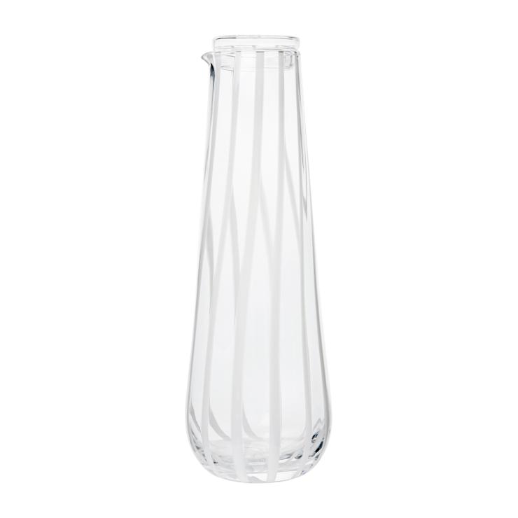 Stripe carafe with lid 0.8 l