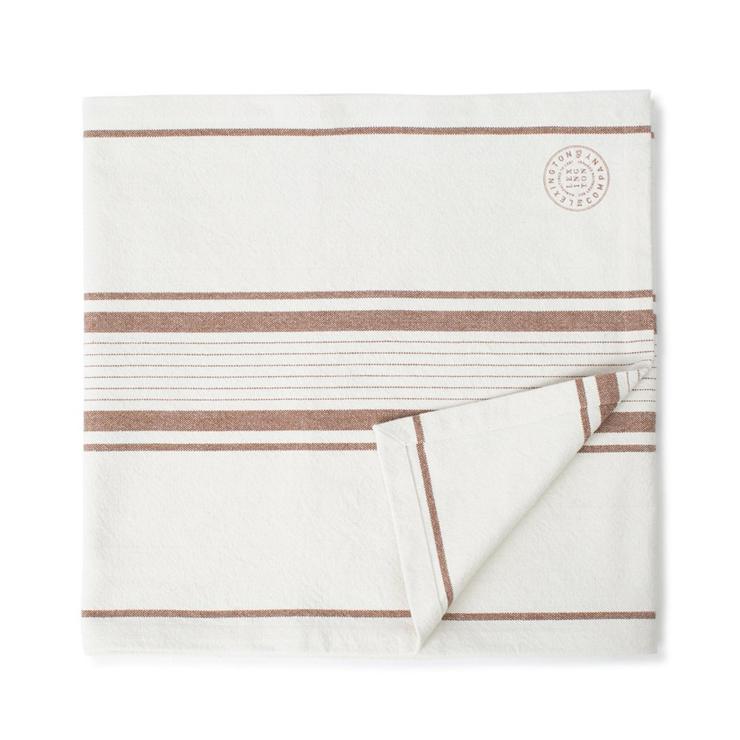 Striped Cotton Canvas Table Runner 50 X 250 Cm