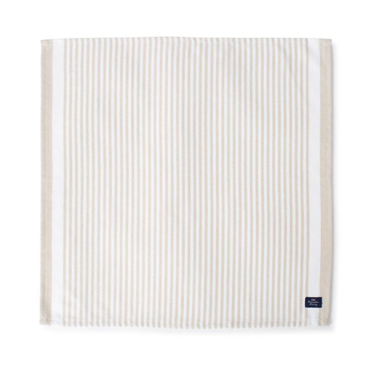 Striped Cotton Twill Napkin 50 X 50Cm