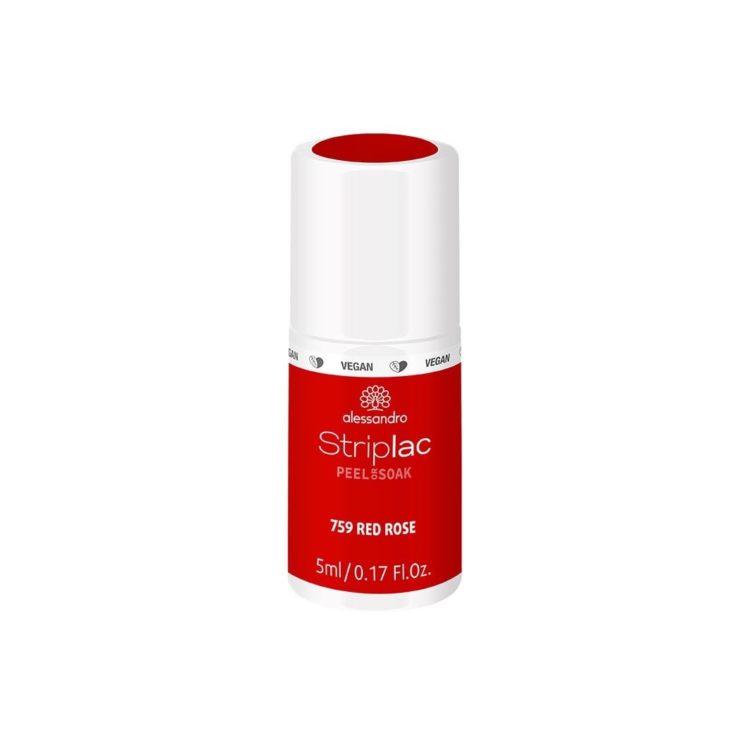 alessandro Striplac Peel or Soak - Vegan, Red Rose