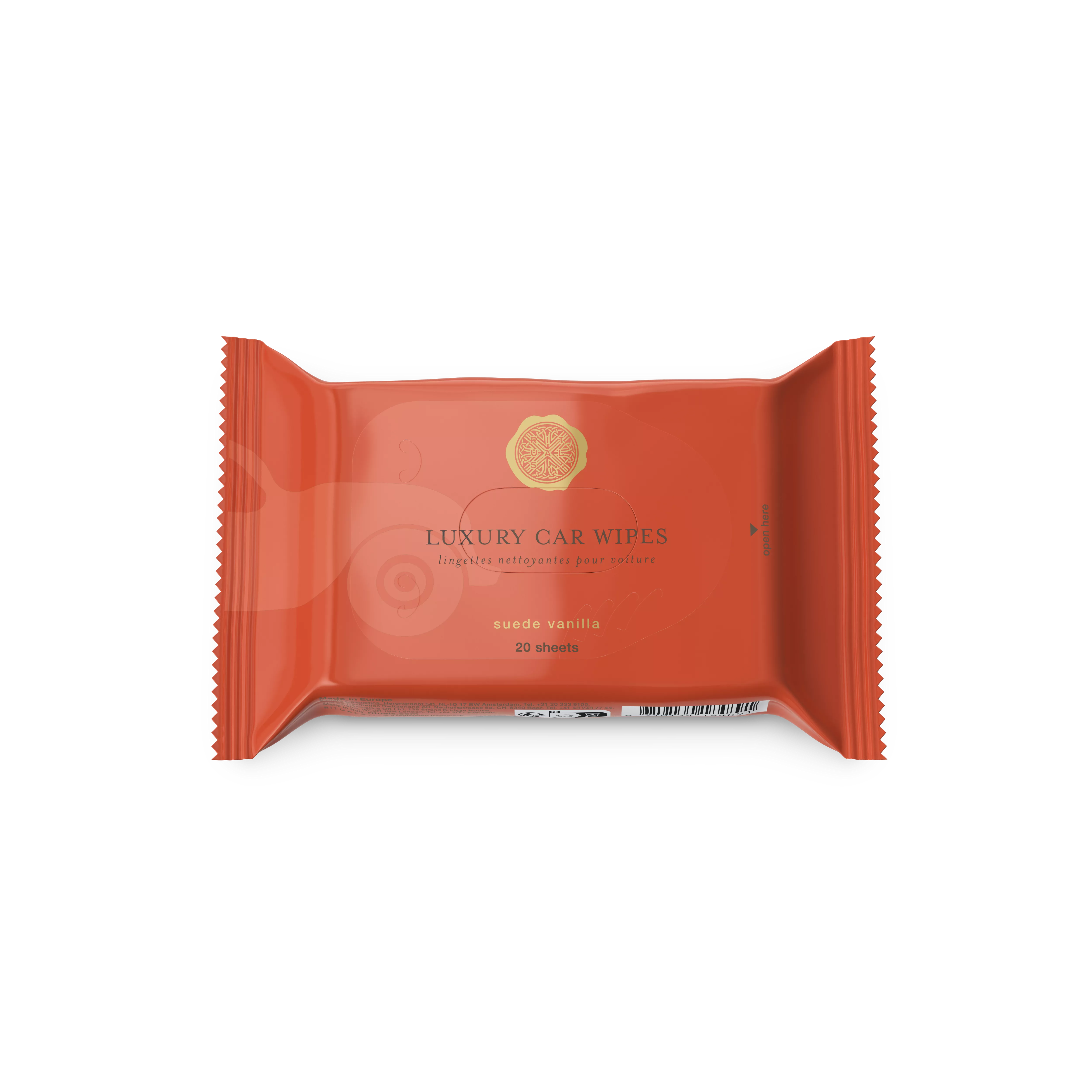 Suede Vanilla Car Wipes