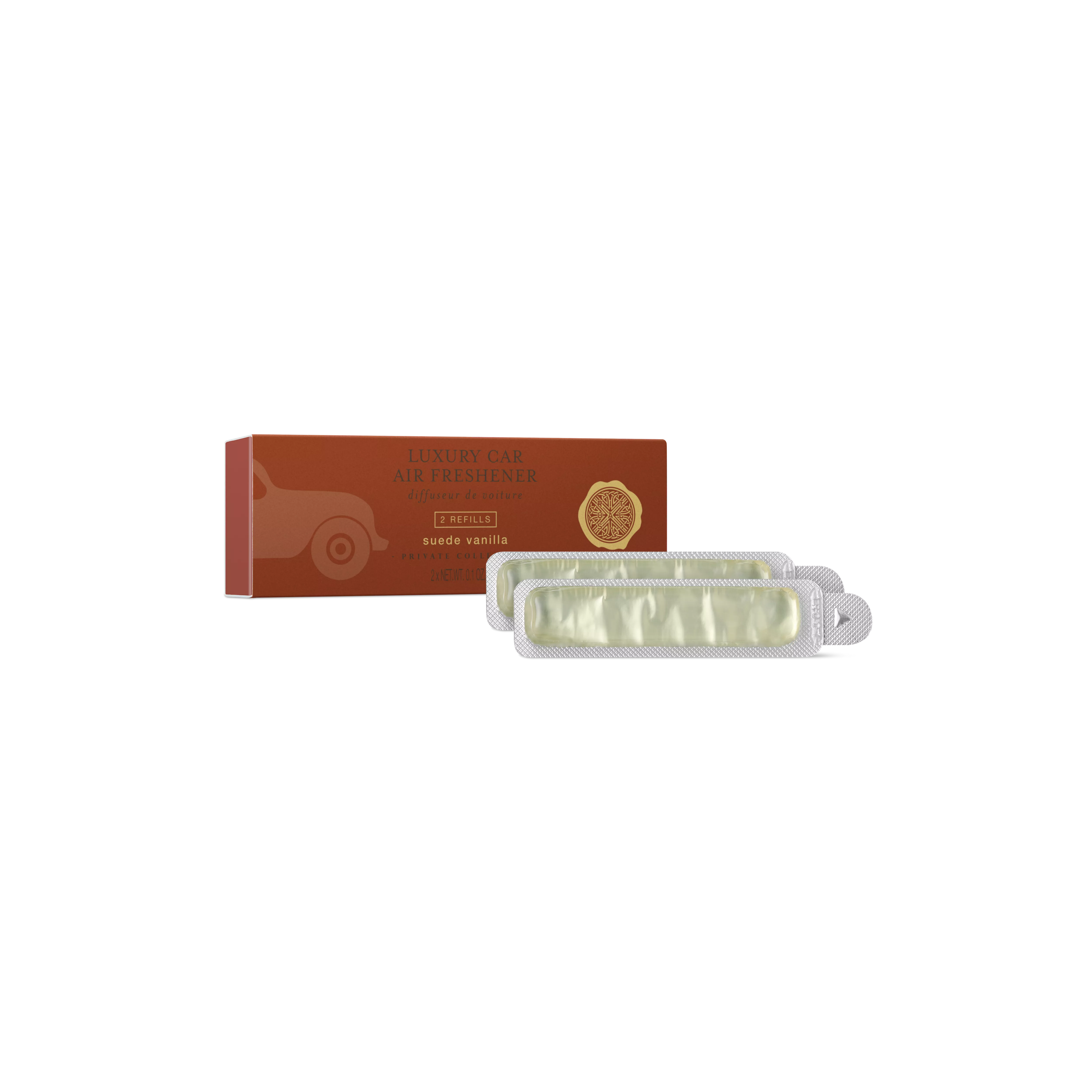 Suede Vanilla Refill Car Air Freshener