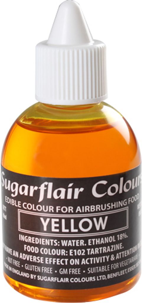 Sugarflair Airbrush Food Coloring Yellow 60ml