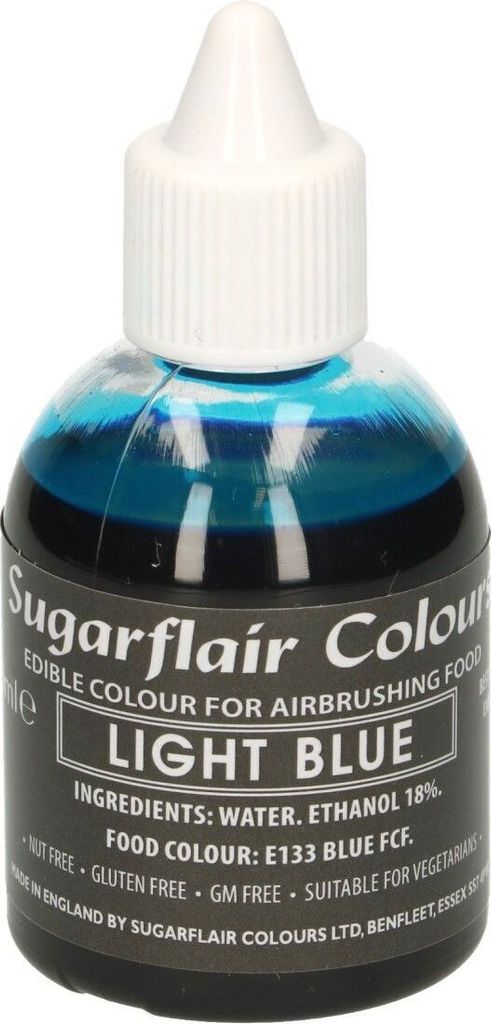 Sugarflair Airbrush Food Coloring Light Blue 60ml