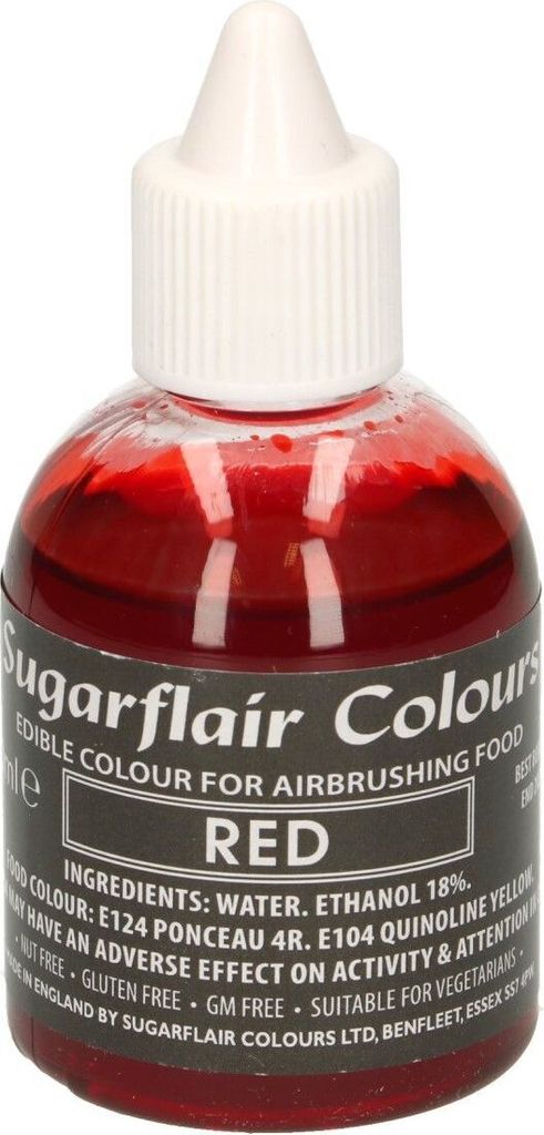 Sugarflair Airbrush Food Coloring Red 60ml