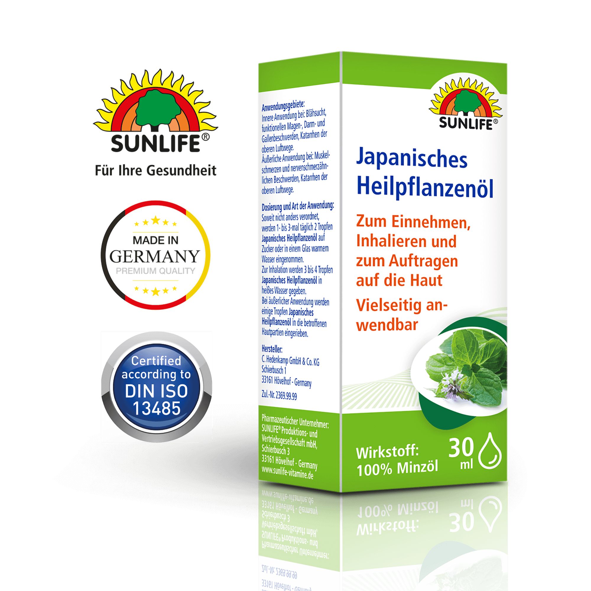 SUNLIFE® Japanese medicinal plant oil