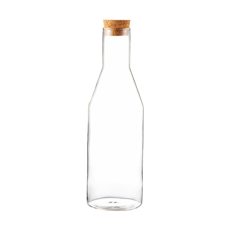 Sunnanö glass carafe with cork lid 1 l