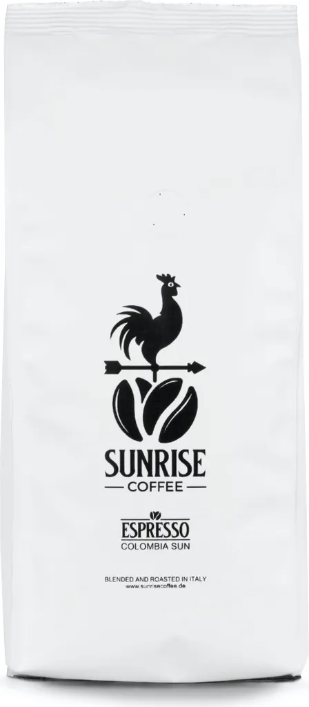 SUNRISE COFFEE Espresso beans 1kg [Colombia Sun] Fresh coffee beans directly from Colombia Arabica coffee whole beans medium roasted Ideal for fully automatic machines and portafilters