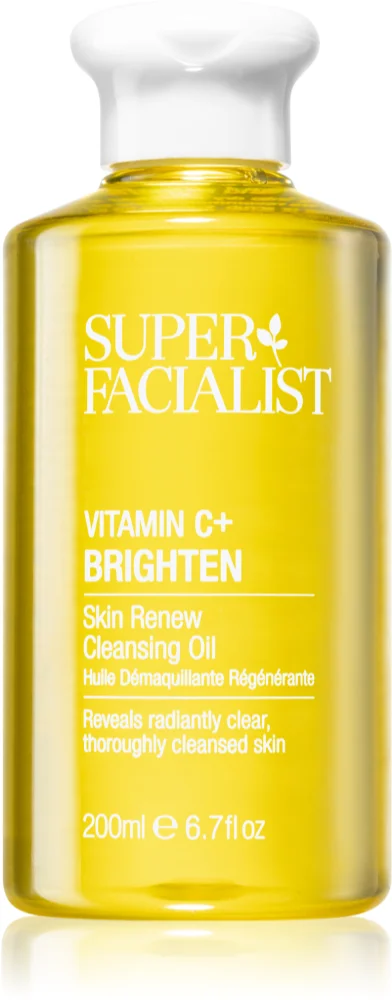 Super Facialist Vitamin C+ Brighten Oil for cleansing and make-up removal to rejuvenate facial skin