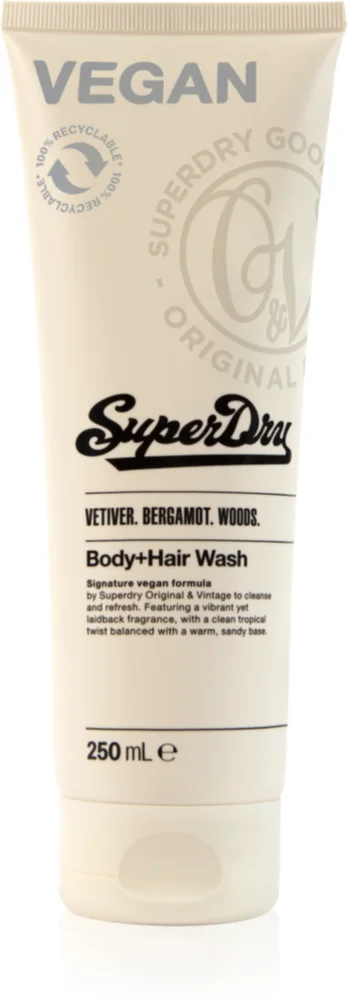 Superdry Vetiver. Bergamot. Woods. Shower gel & shampoo 2 in 1