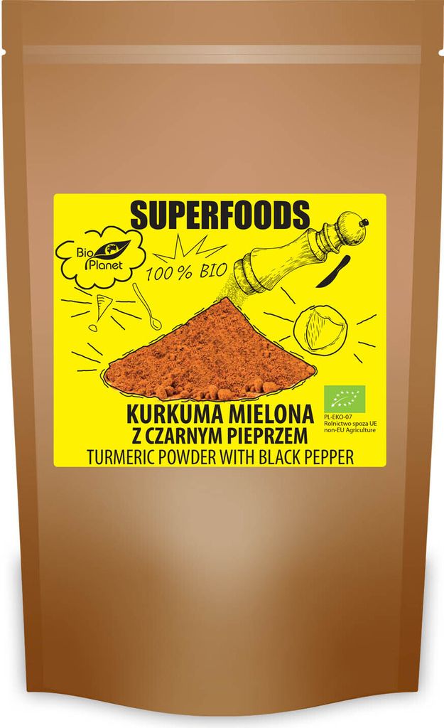 SUPERFOODS Ground Turmeric with Black Pepper 200g PLANET