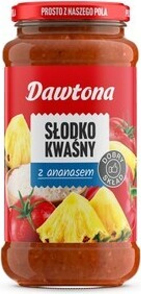 Sweet and sour sauce with pineapple 520g Dawtona
