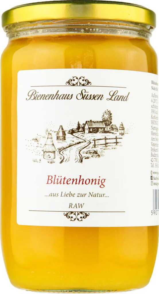 Süßer Genuss pur: 1kg Sweet Land Apiarys Premium Blütenhonigg