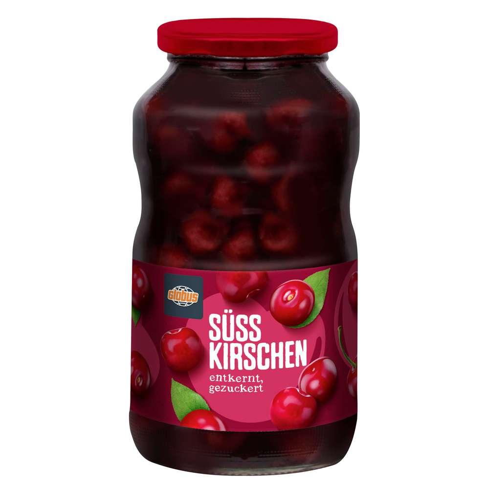 Sweet cherries, pitted, sugared