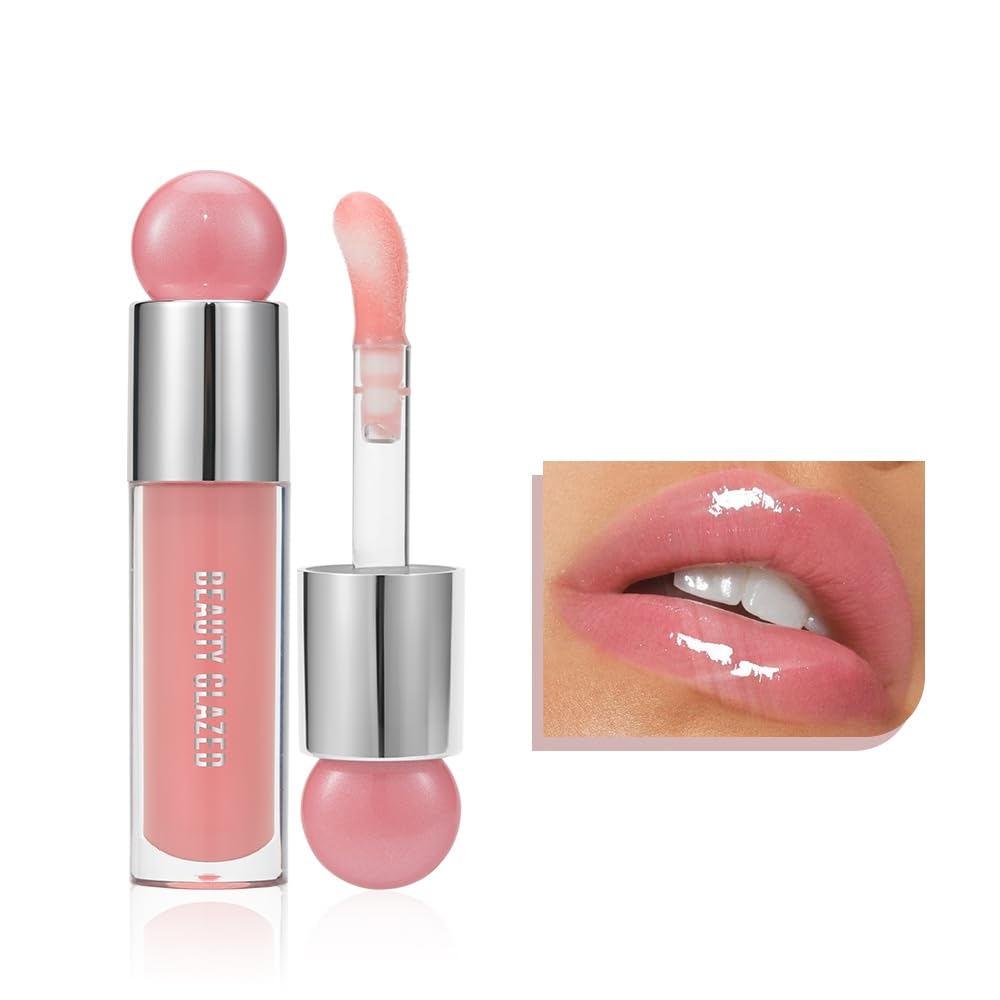 Big Brush Head Color Variety Lip Gloss, Moisturising & Nourishing Lip Oil, Non-Sticky Long Lasting Liquid Lipsticks, Jelly Lip Gloss Lip Tint Lip Glaze MakeUp for Women (# 105)