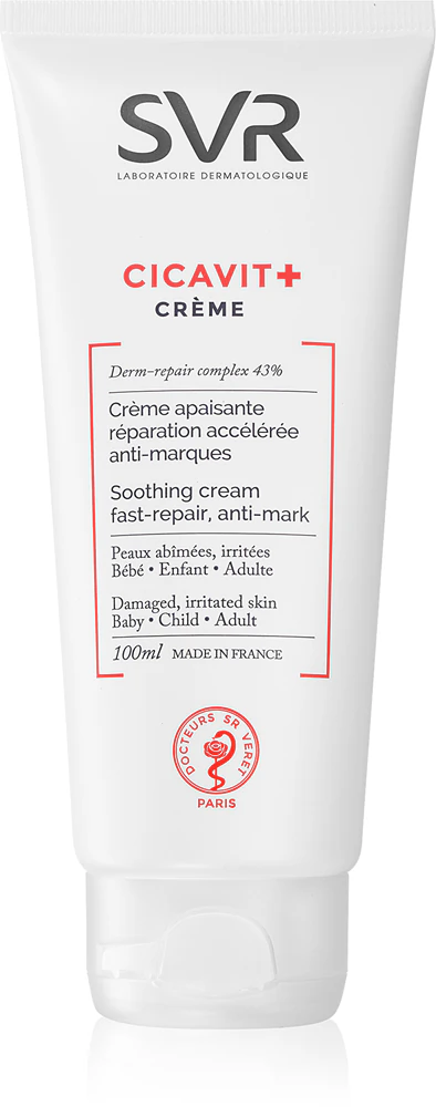 SVR Cicavit+ renewing cream accelerates wound healing