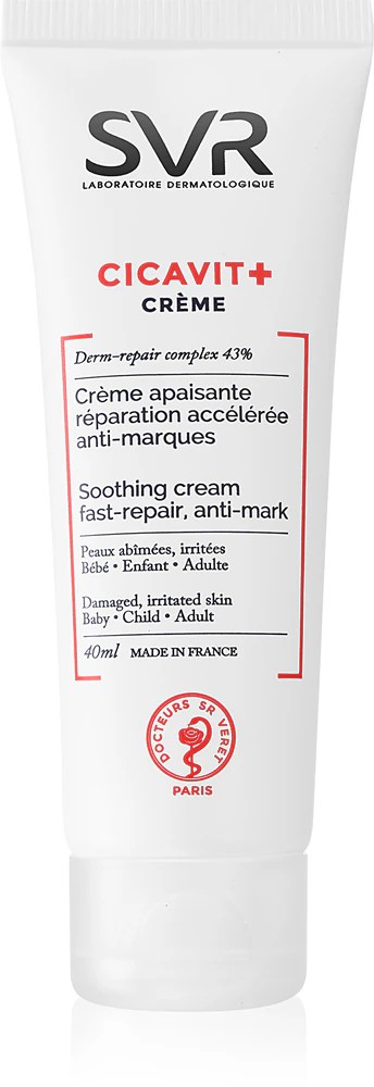SVR Cicavit+ renewing cream accelerates wound healing
