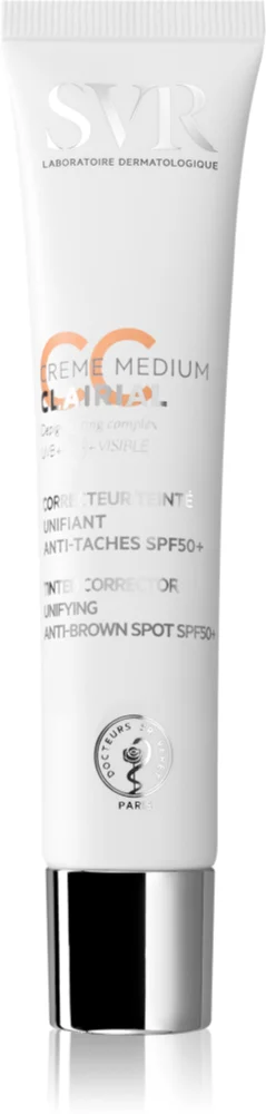 SVR Clairial CC cream protective tint cream against pigment spots SPF 50+