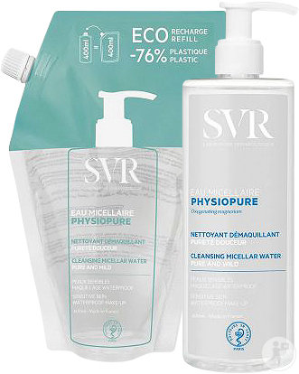SVR Physiopure micellar water 400ml + refill 400ml