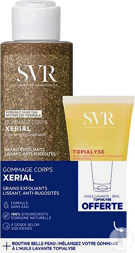 SVR Xerial body peeling 100g + Topialyse cleansing oil 55ml
