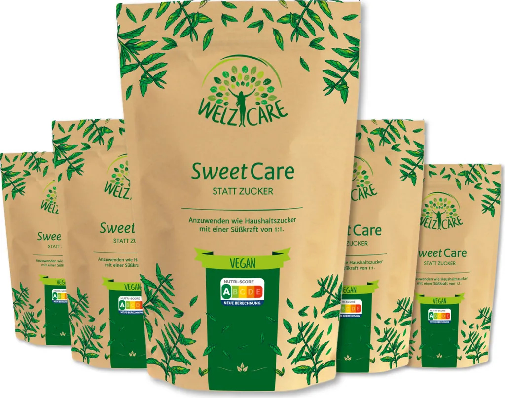 SweetCare statt Kristallzucker - 5 x 1Kg - (5er Pack)