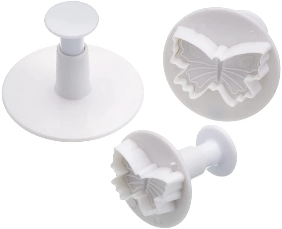 KitchenCraft Sweetly Does It Butterfly Fondant Plunger Cutters, Set of 3