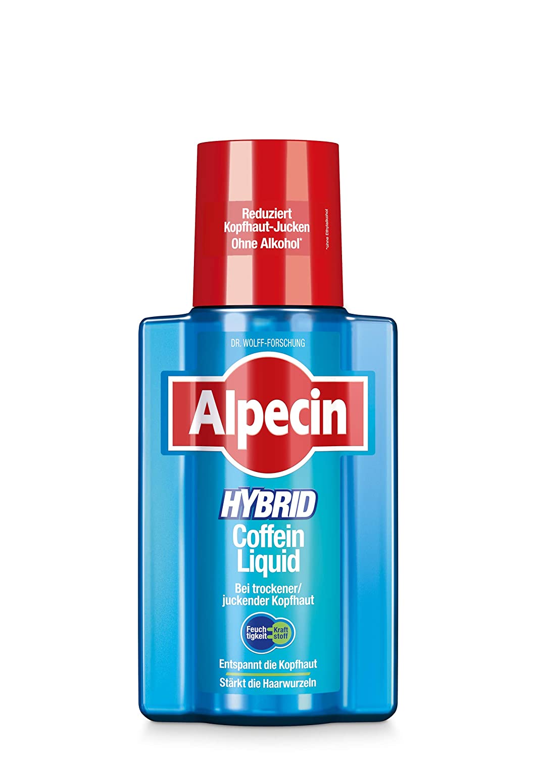Alpecin Hybrid Caffeine Liquid, 1 x 200 ml for Dry or Itchy Scalp, Alcohol-free, Prevents Hereditary Hair Loss, Soothes the Scalp