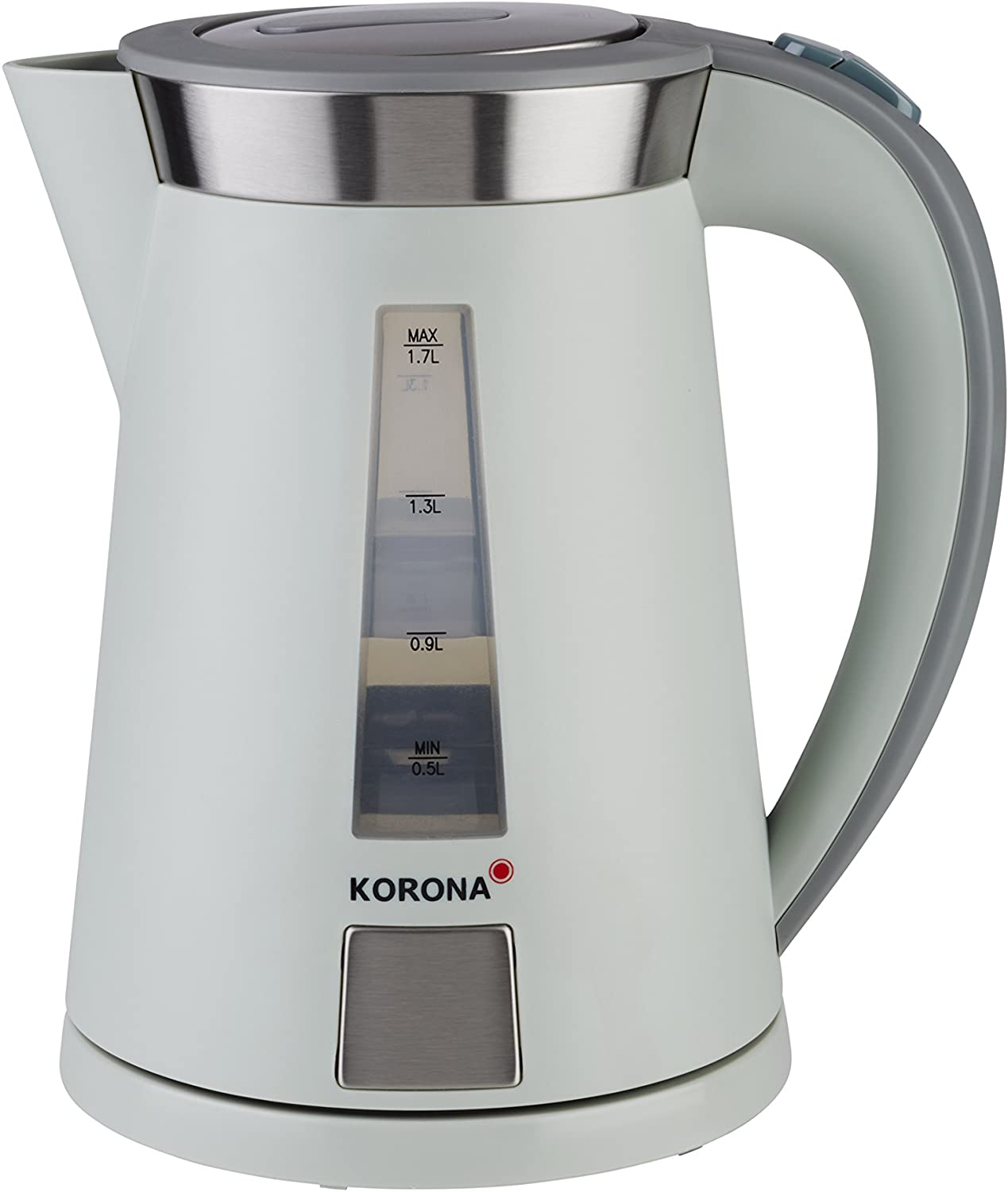 Korona 20205 Kettle Powerful Cooker with a 360° Base Station 2200 Watt 1.7 Litres Beige Sand Grey