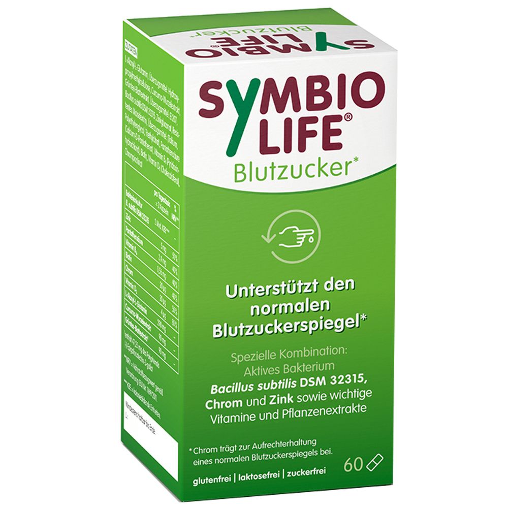 Symbiolife blood sugar bacterial strains & chrome