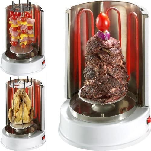 Syntrox Germany Rotisserie RO-1400W-W Kebab Grill Chicken Grill Table Grill White