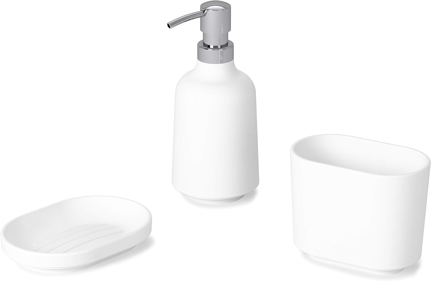 Umbra Melamine Oval Soap Dish for Bathroom and Kitchen