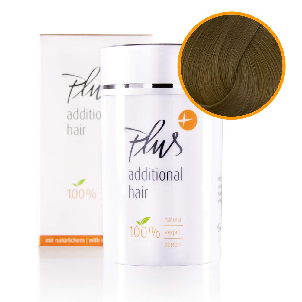 Plus Additional Hair, Effective Scatter Hair for Men and Women, Optical Hair Thickener for Light Hair with Vitamin E I Hair Filler Vegan, 1 x 25 g Can blond, ‎blond
