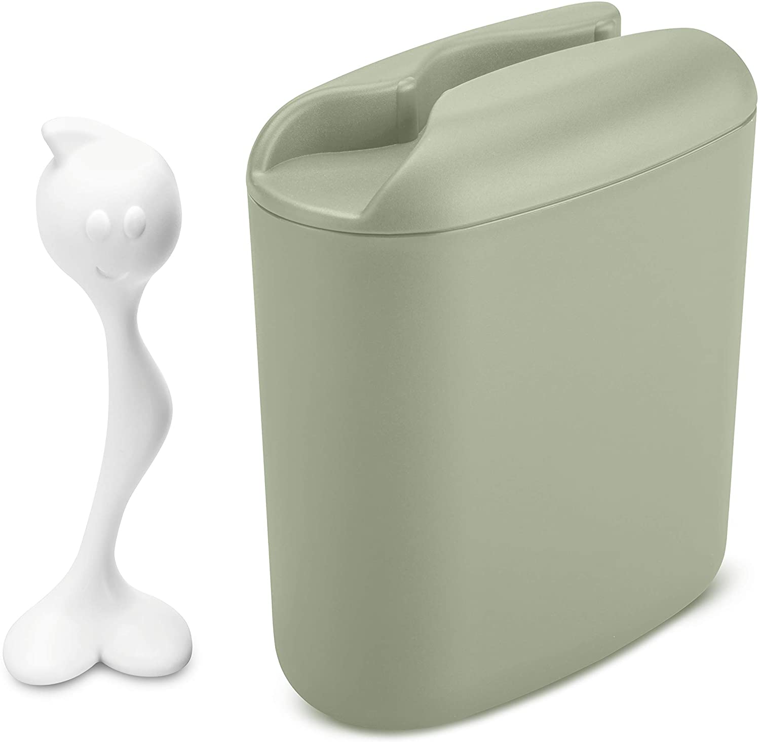 Koziol Hot Stuff L Eucalyptus Green-Cotton White