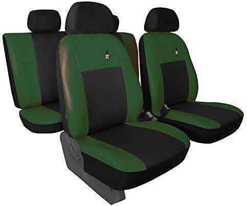 \'CUSTOMISED Caddy. Car Seat Cover Set – \"Road Green