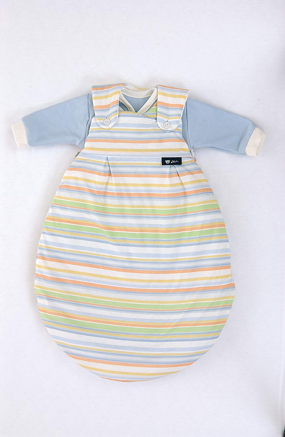 ALVI Baby-Mäxchen Baby Sleeping Bag Blue Stripe 6/9 Months