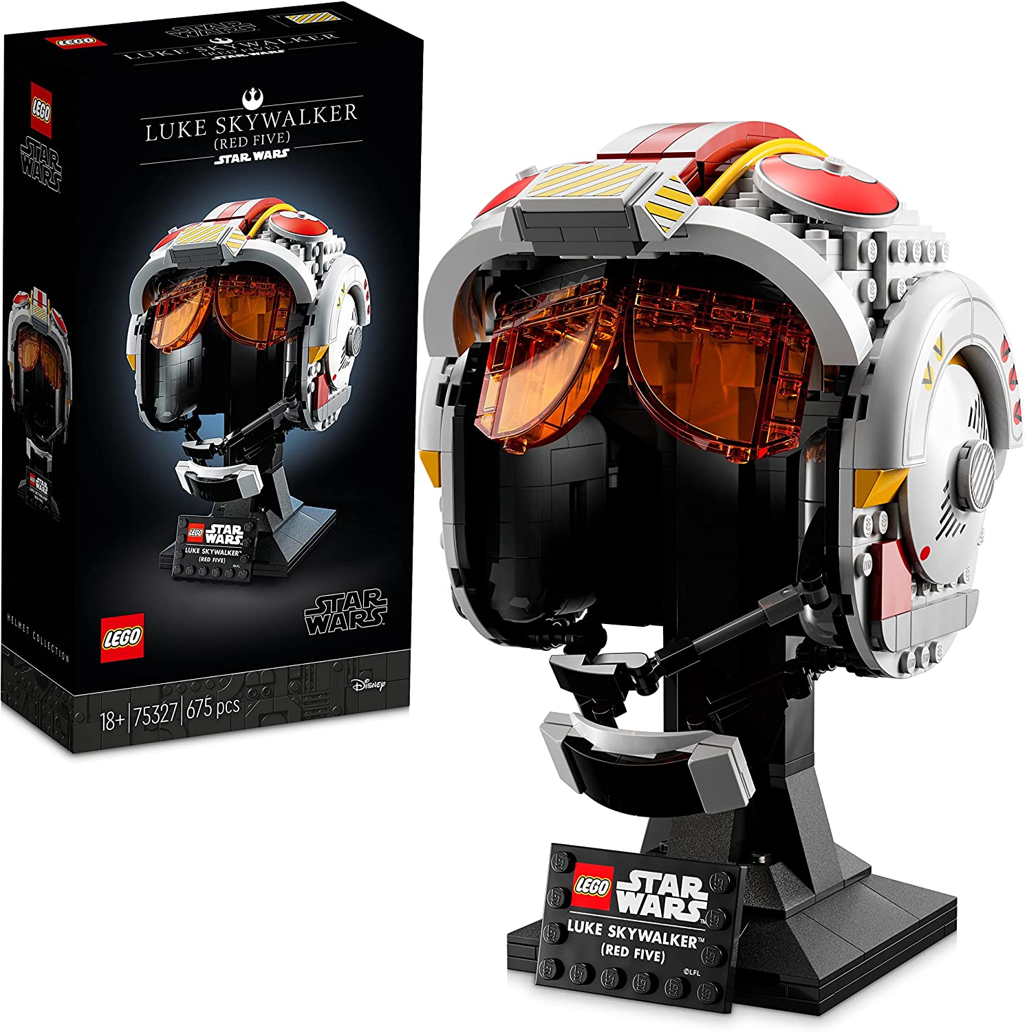 LEGO 75327 Star Wars Helmet by Luke Skywalker (Red Five) Model Collectable 