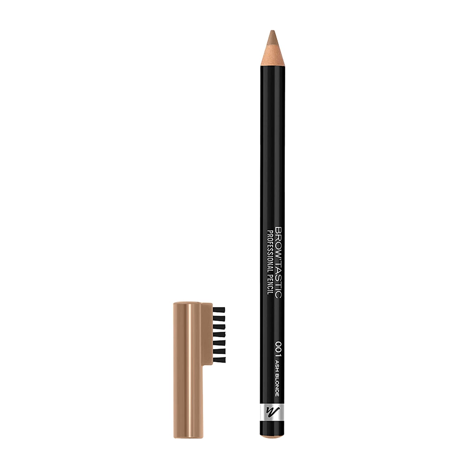 Manhattan Brow\'Tastic Professional Pencil Colour 001 Ash Blonde Eyebrow Pencil with Integrated Brush 1.4 g, ‎001