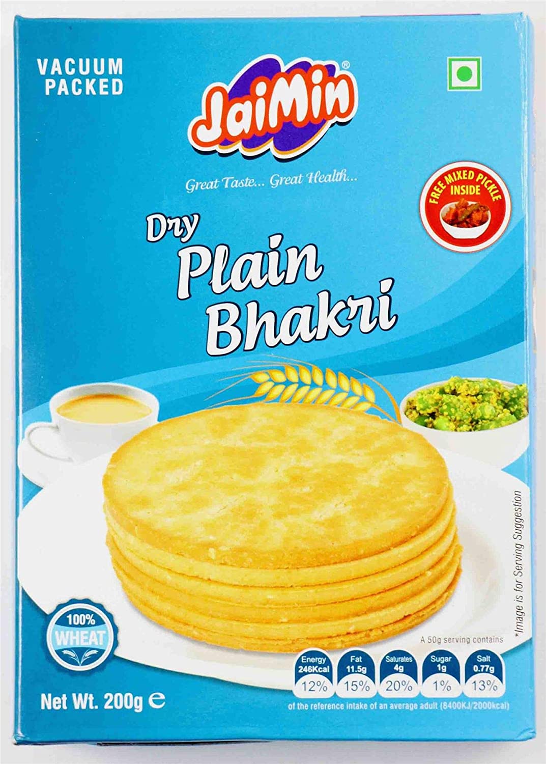 Jaimin Dry plain Bhakri Weizen-Snacks - 200g