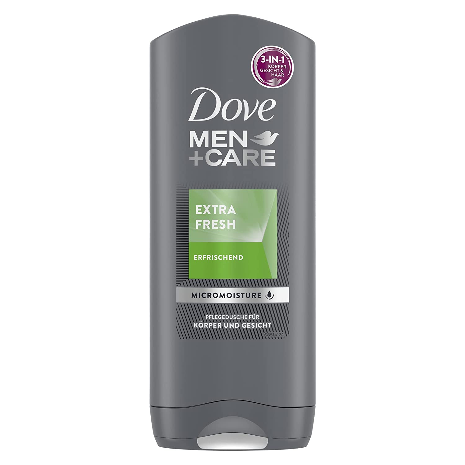 Dove Men + Care Shower Gel Extra Fresh XXL 400 ml, pack of 6 (6 x 400 ml)
