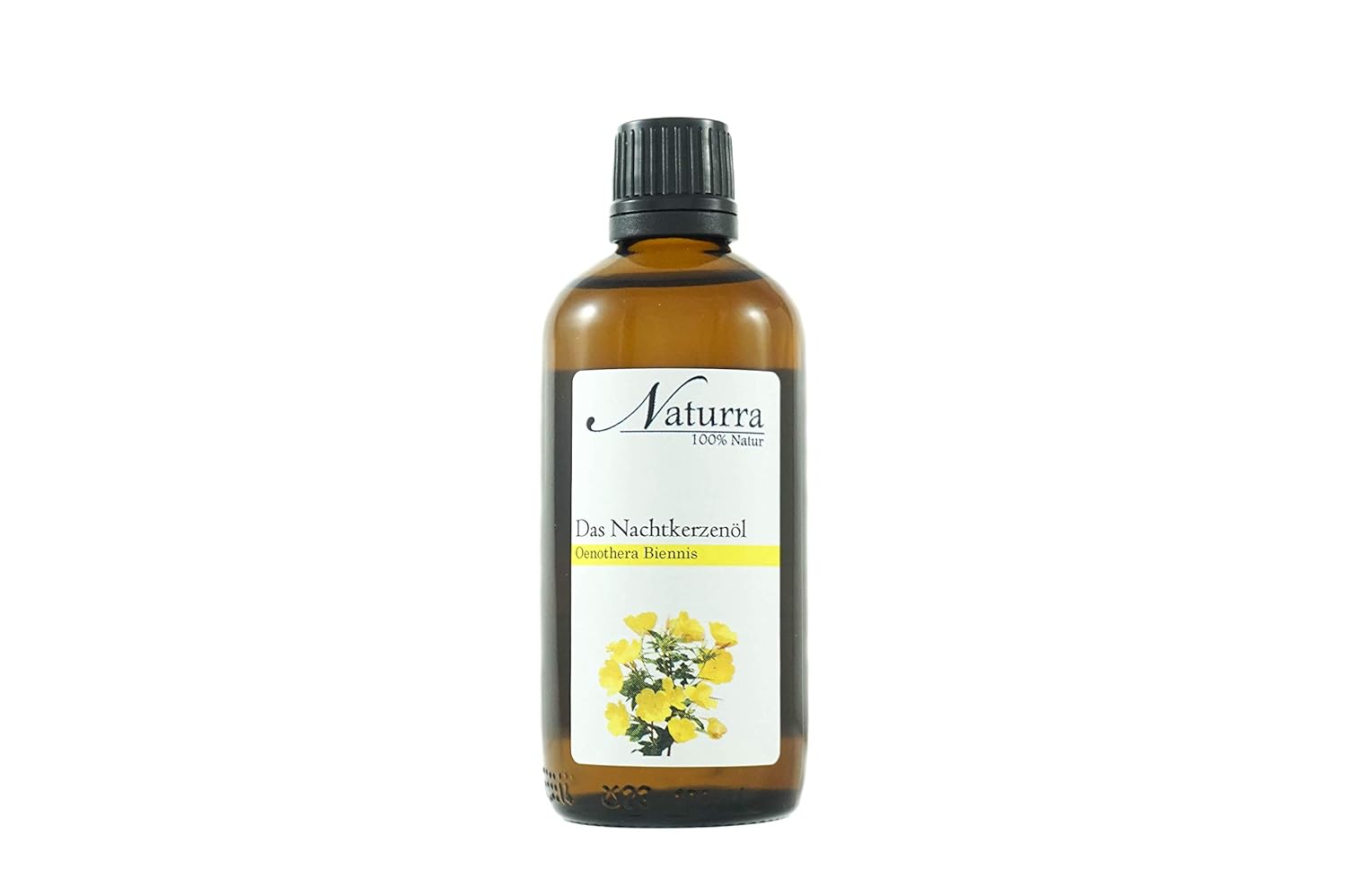 Naturra Evening Primrose Oil Organic Cold Pressed 100 ml Glass Unrefined Natural Cosmetics