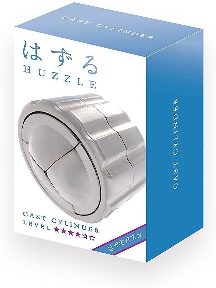 Bartl Huzzle Cast Puzzles, 50 Different High Quality Metal Puzzles for Experts Choose from a range of puzzles..., Cylinder
