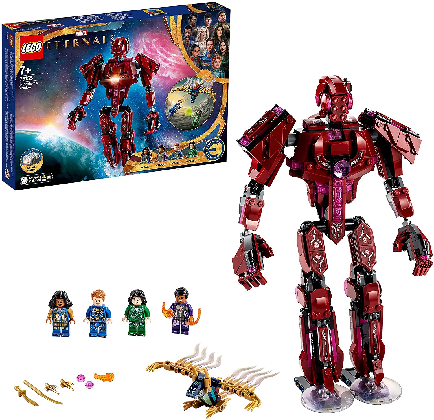 LEGO 76155 Marvel In Arishems Shadow Superhero Toy for Kids Ages 7+ Action 