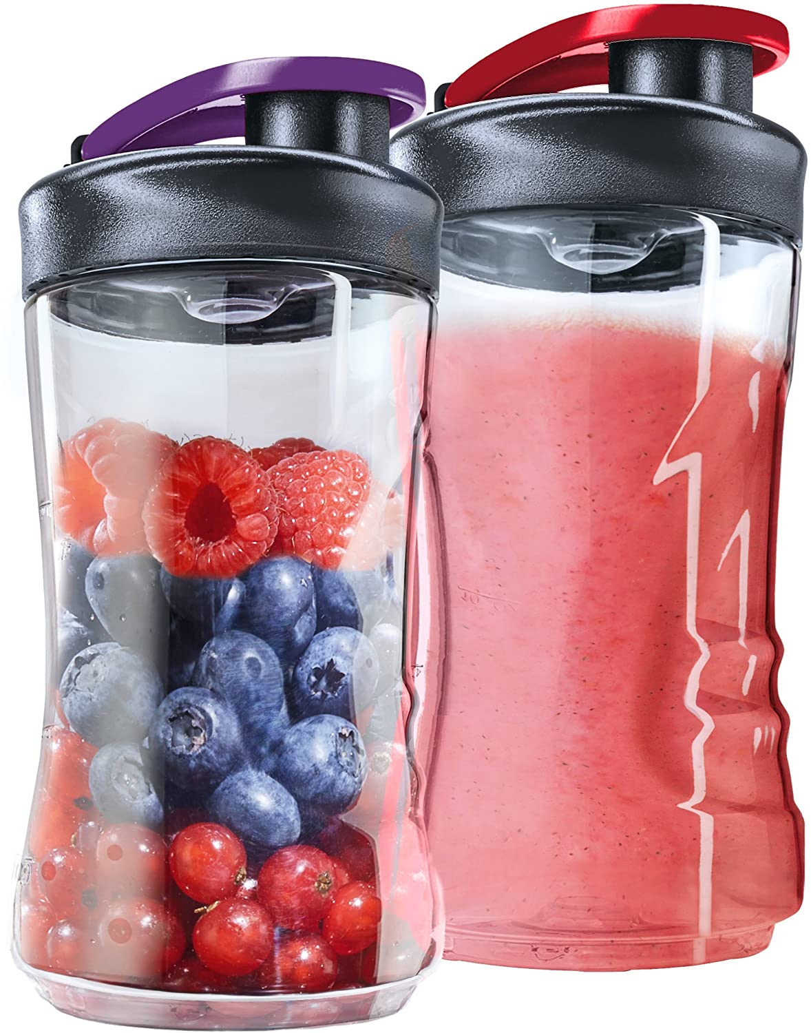 Aeg ASBEB2 Mini Blender 2 Bottles Extra. Perfect Mix for AEG SB2400/SB2500 2x Unbreakable, Bpa-free Tritan 0.3 Litre Carrier (Heat and Cold Resistant, and Odour-Free) Tritan