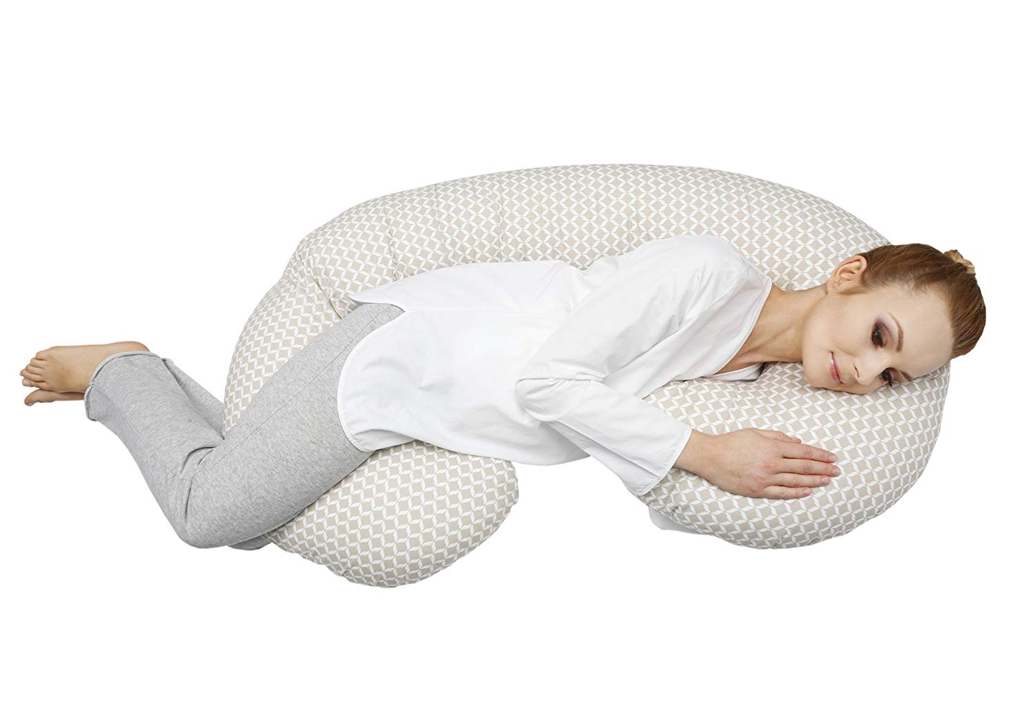 Motherhood Breastfeeding and Positioning Pillow Ergonomic with Öko-Tex Standard 100 Various Colours and Patterns